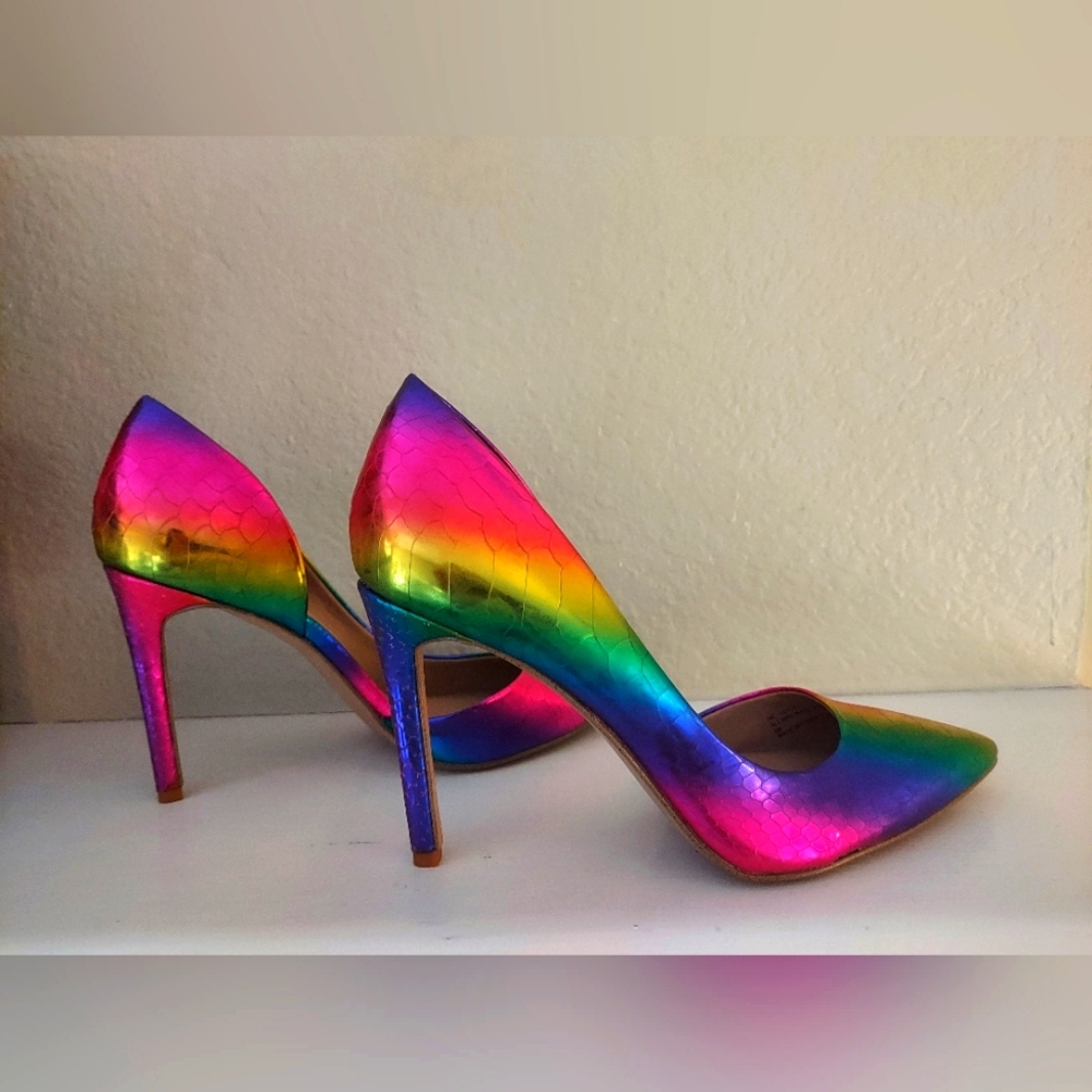 High heels, I.N.C., size 6, rainbow